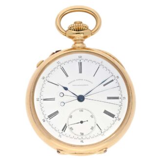 Swiss chronometer with split seconds chronograph Circa 1883