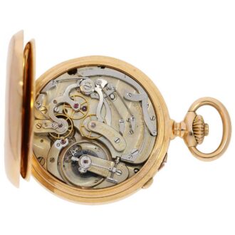 Swiss chronometer with split seconds chronograph Circa 1883