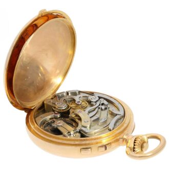 Swiss chronometer with split seconds chronograph Circa 1883