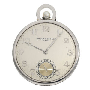 Swiss platinum dress watch with diamonds Circa 1929