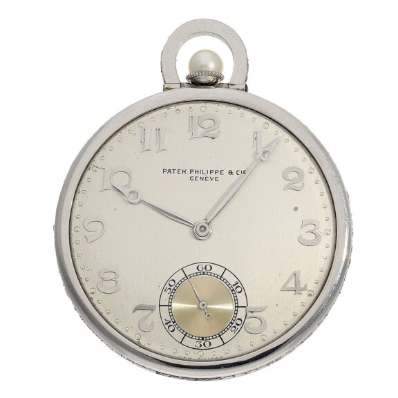 Swiss platinum dress watch with diamonds Circa 1929