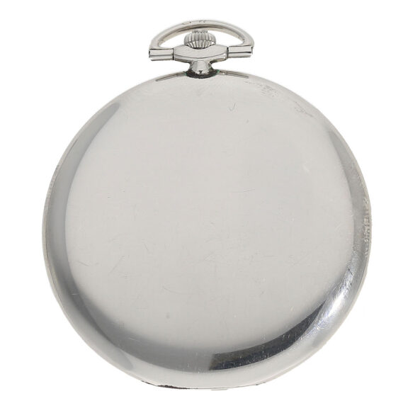 The full hunter plain case was crafted from platinum The full hunter plain case was crafted from platinum