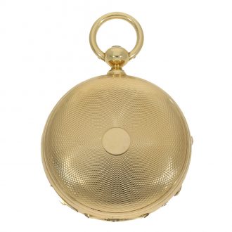 Swiss 18 carat gold astronomical anker chronometer in original box Circa 1860