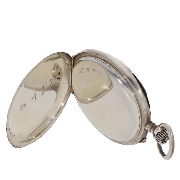 German silver precision watch 1A with 24 hour jumping numerals Circa 1931 German silver precision watch 1A with 24 hour jumping numerals Circa 1931