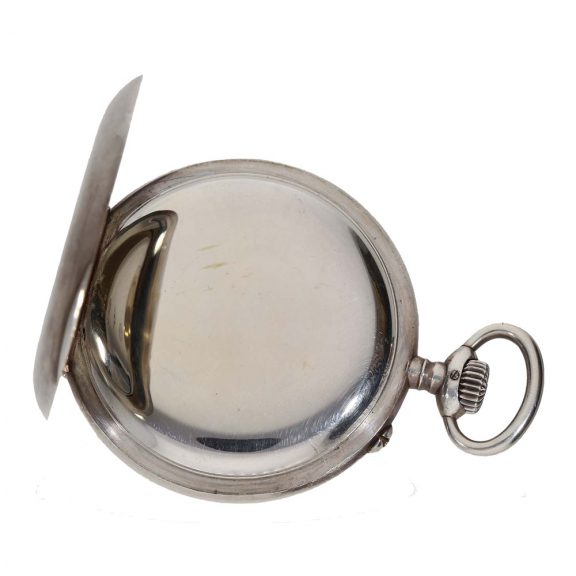 German silver precision watch 1A with 24 hour jumping numerals Circa 1931 German silver precision watch 1A with 24 hour jumping numerals Circa 1931