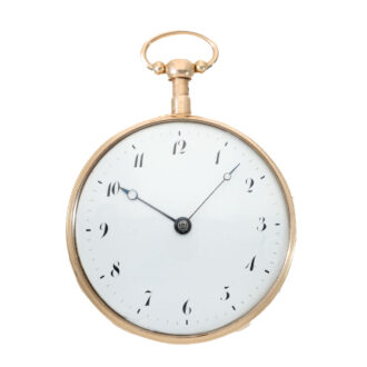German 18 carat gold musical cylinder watch Crica 1810