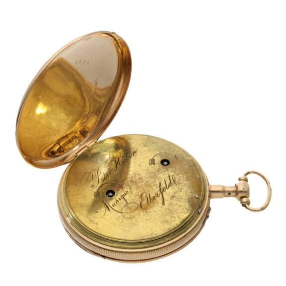 German 18 carat gold musical cylinder watch Crica 1810 German 18 carat gold musical cylinder watch Crica 1810