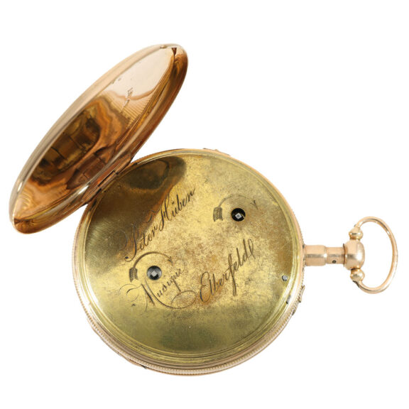 German 18 carat gold musical cylinder watch Crica 1810 German 18 carat gold musical cylinder watch Crica 1810