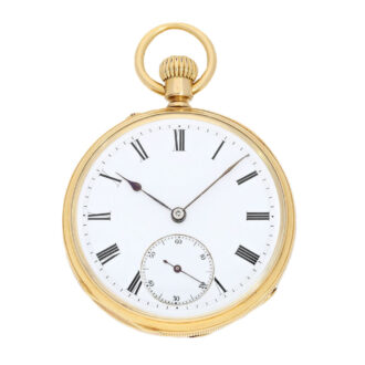 Swiss gold watch with experimental movement Circa 1876