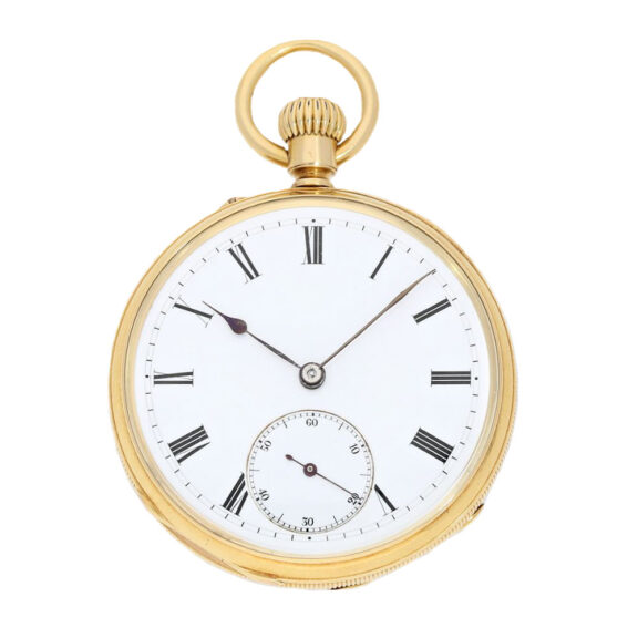 Swiss gold watch with experimental movement Circa 1876 Swiss gold watch with experimental movement Circa 1876