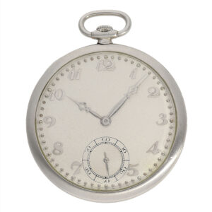 Swiss Art Deco dress watch with platinum case Circa 1935