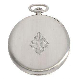 Swiss Art Deco dress watch with platinum case Circa 1935