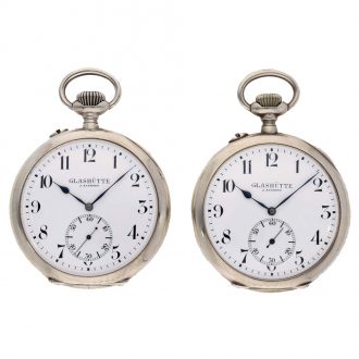 German silver chronometer deck watches made for the navy Circa 1915