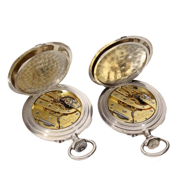 German silver chronometer deck watches made for the navy Circa 1915 German silver chronometer deck watches made for the navy Circa 1915