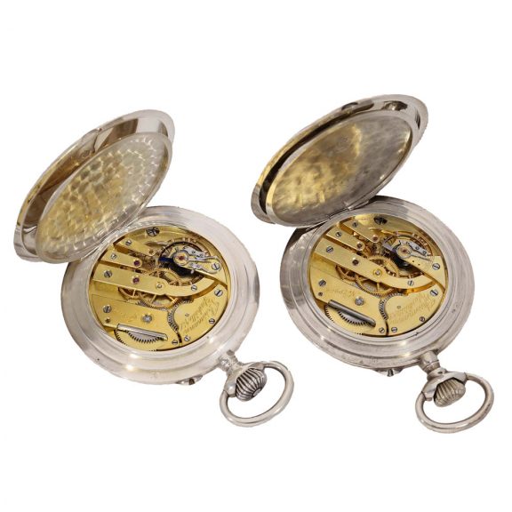 German silver chronometer deck watches made for the navy Circa 1915 German silver chronometer deck watches made for the navy Circa 1915