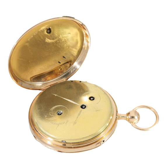 French 18 carat gold large lépine pocket watch Circa 1820 French 18 carat gold large lépine pocket watch Circa 1820