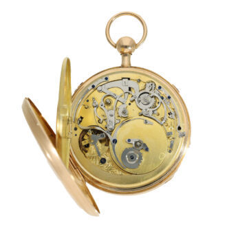 French 18 carat gold large lépine pocket watch Circa 1820 French 18 carat gold large lépine pocket watch Circa 1820