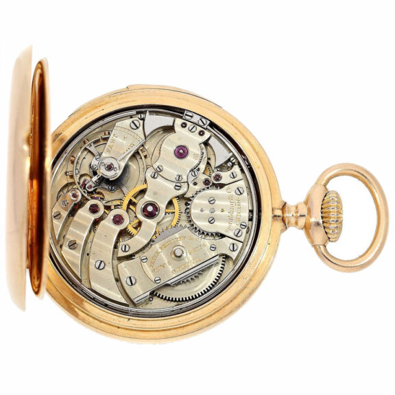 Swiss rare gold five minute repeating watch Circa 1892 Swiss rare gold five minute repeating watch Circa 1892