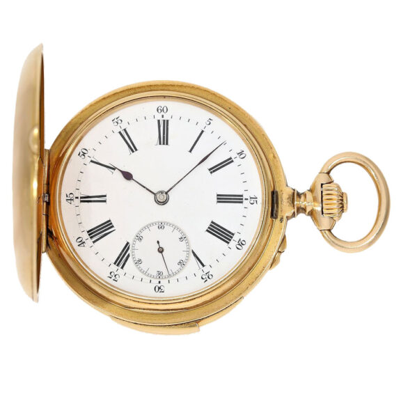 French very fine minute repeating gold pocket watch Circa 1896