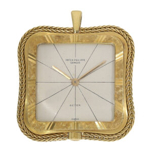 Swiss 18 carat gold pendant watch with double signature Circa 1960