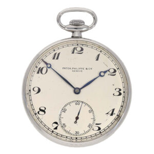 Swiss steel pocket watch with lever escapement Circa 1930