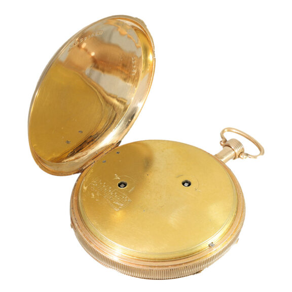 Swiss 18 carat gold exceptionally large music watch Circa 1800 Swiss 18 carat gold exceptionally large music watch Circa 1800