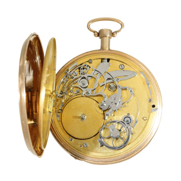 Swiss 18 carat gold exceptionally large music watch Circa 1800 Swiss 18 carat gold exceptionally large music watch Circa 1800