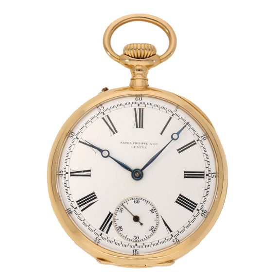 Swiss 18 carat gold watch with very unusual dial Circa 1900
