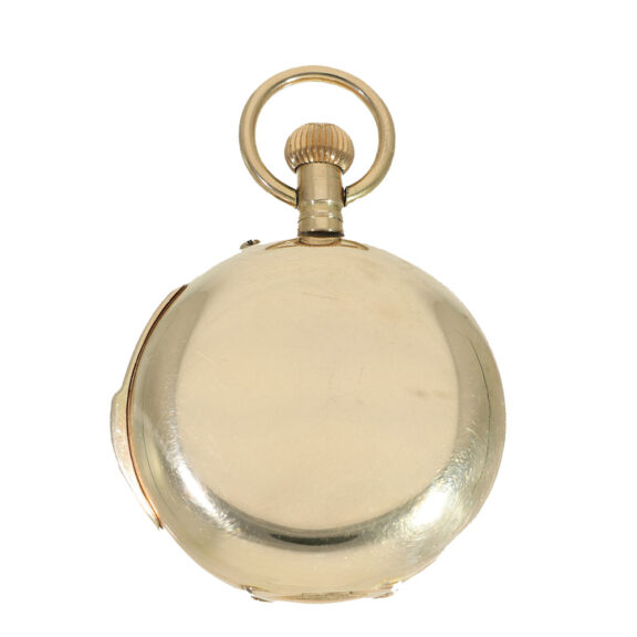 French 14 carat gold technically highly interesting pocket watch Circa 1855 French 14 carat gold technically highly interesting pocket watch Circa 1855