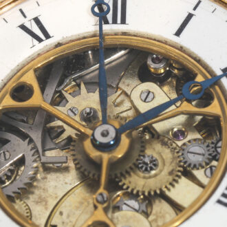 French 14 carat gold technically highly interesting pocket watch Circa 1855 French 14 carat gold technically highly interesting pocket watch Circa 1855