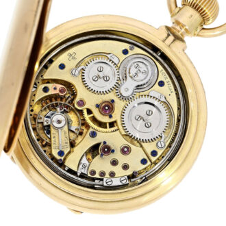 Swiss repeating watch with Grande Sonnerie Carillon Circa 1895