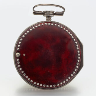 Large Austrian silver horn pair cased watch Circa 1800