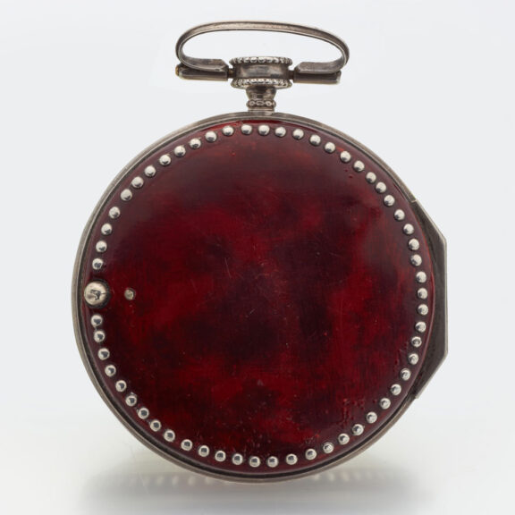 Large Austrian silver horn pair cased watch Circa 1800 Large Austrian silver horn pair cased watch Circa 1800