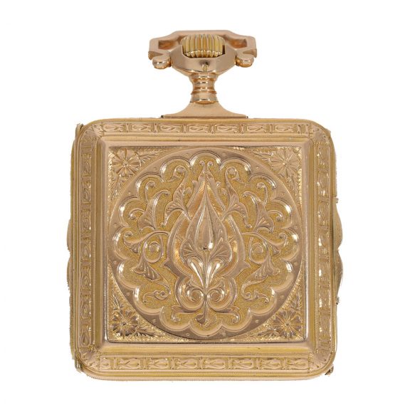 English 18 carat gold “Perpetuelle” in a magnificent case Circa 1880 English 18 carat gold “Perpetuelle” in a magnificent case Circa 1880