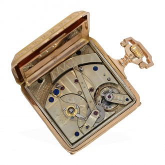 English 18 carat gold “Perpetuelle” in a magnificent case Circa 1880