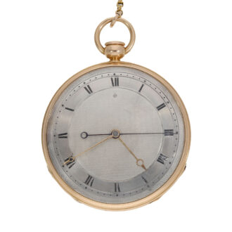 Swiss 18 carat gold lépine watch with repeater Circa 1820