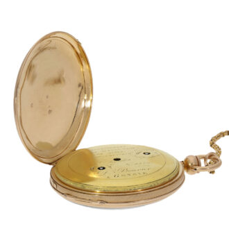 Swiss 18 carat gold lépine watch with repeater Circa 1820