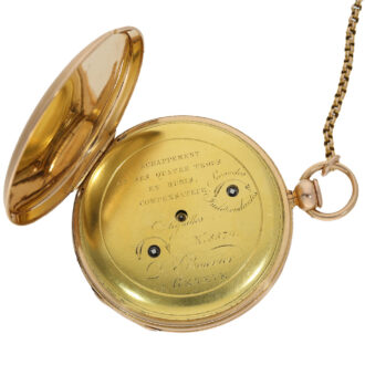 Swiss 18 carat gold lépine watch with repeater Circa 1820