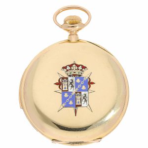 Swiss 18 carat gold minute repeating watch Circa 1901