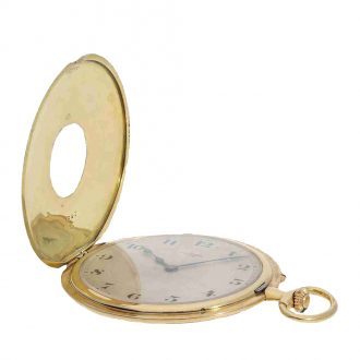 French gold ultra thin half hunting cased watch Circa 1915