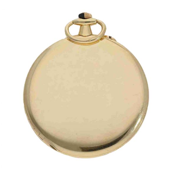 French gold ultra thin half hunting cased watch Circa 1915 French gold ultra thin half hunting cased watch Circa 1915