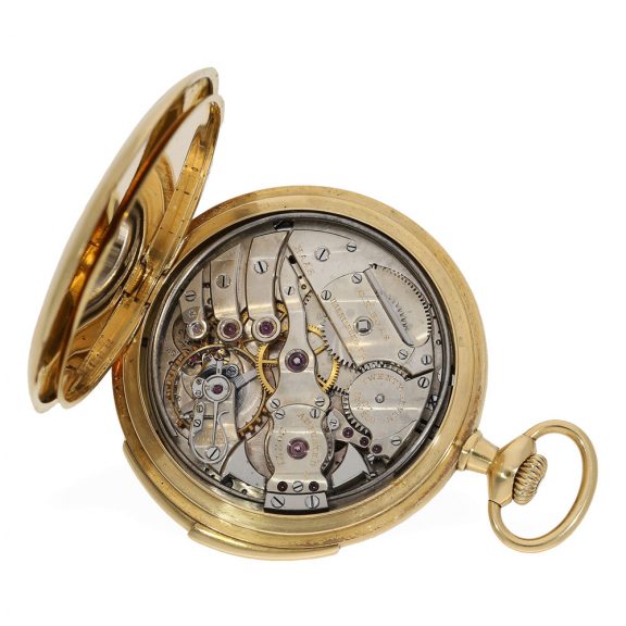 Swiss 18K gold minute repeating pocket watch Circa 1905 Swiss 18K gold minute repeating pocket watch Circa 1905