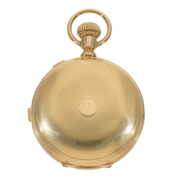 Swiss 18 carat gold very heavy full hunter case watch Circa 1880 Swiss 18 carat gold very heavy full hunter case watch Circa 1880
