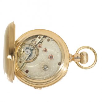 Swiss 18 carat gold very heavy full hunter case watch Circa 1880