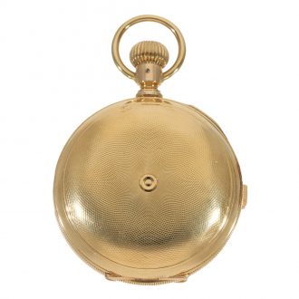 Swiss 18 carat gold very heavy full hunter case watch Circa 1880