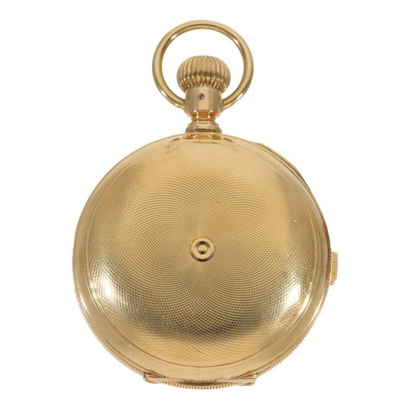 Swiss 18 carat gold very heavy full hunter case watch Circa 1880 Swiss 18 carat gold very heavy full hunter case watch Circa 1880