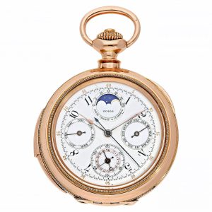 Swiss astronomic minute repeating pocket watch Circa 1893