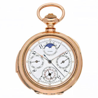 Swiss astronomic minute repeating pocket watch Circa 1893