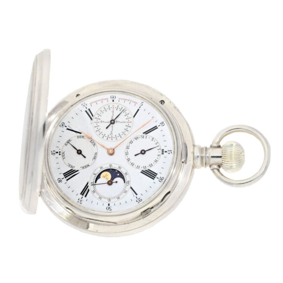 Swiss silver astronomical hunting cased watch Circa 1880 Swiss silver astronomical hunting cased watch Circa 1880