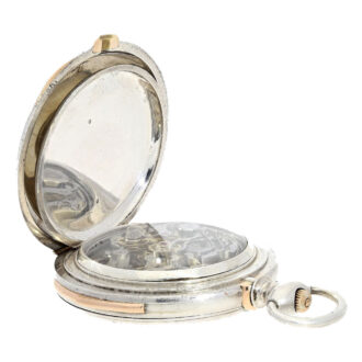 Swiss silver high complicated hunting cased watch Circa 1890